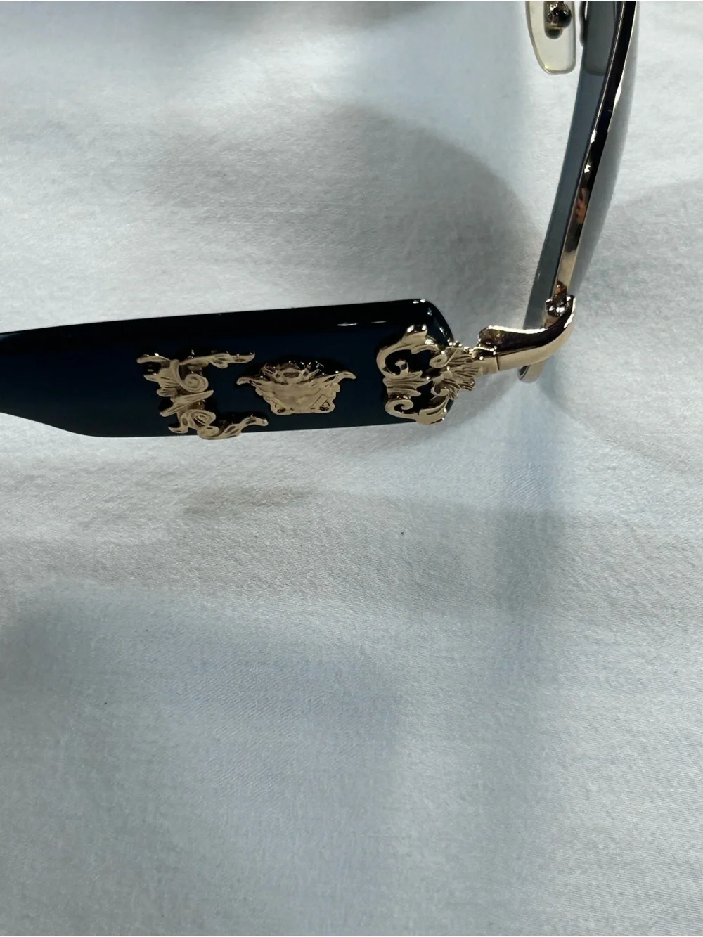 VERSACE Sunglasses VE 2150-Q 1002/87 Gold & Black Aviator Frames w/Grey Lens
